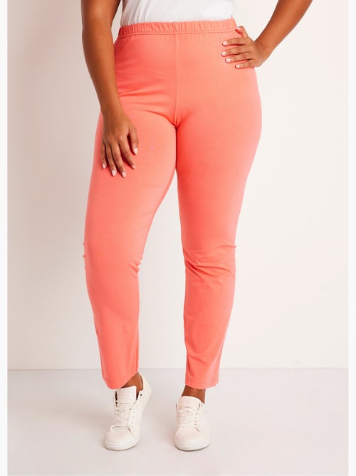 Legging taille élastiquée jersey coton - Afibel - Kiabi