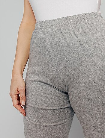Legging taille élastiquée jersey coton - Afibel