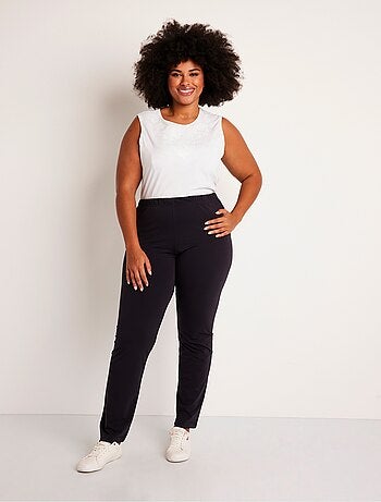 Legging taille élastiquée jersey coton - Afibel