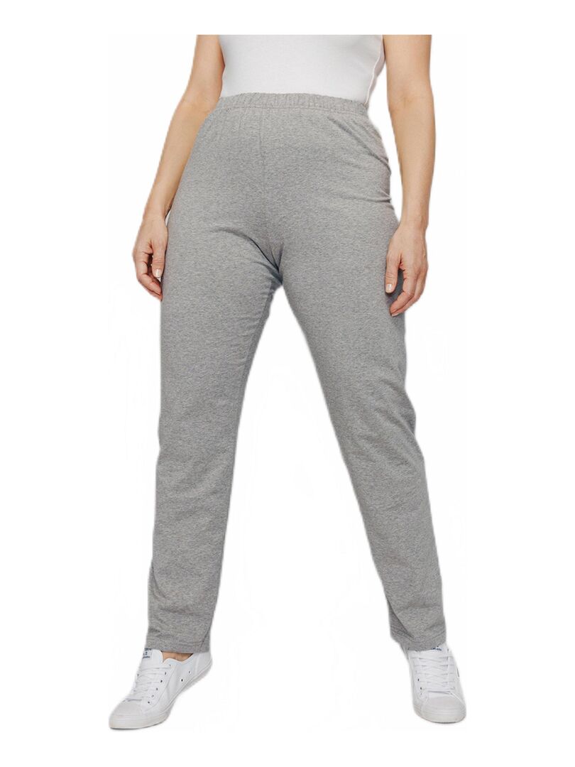 Legging taille élastiquée jersey coton Gris - Kiabi