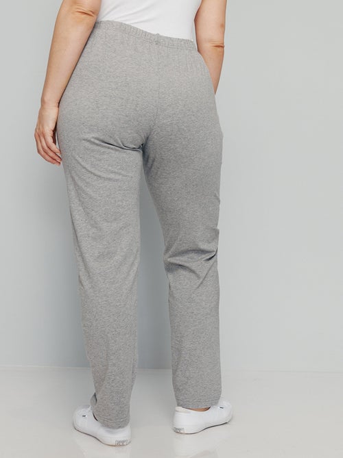 Legging taille élastiquée jersey coton - Kiabi