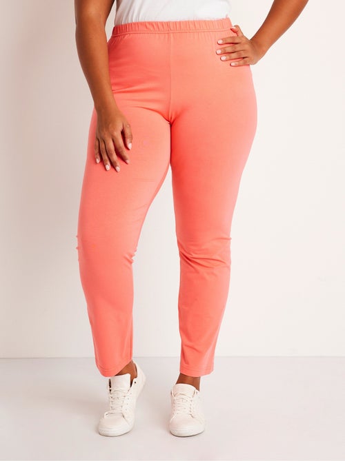 Legging taille élastiquée jersey coton - Kiabi