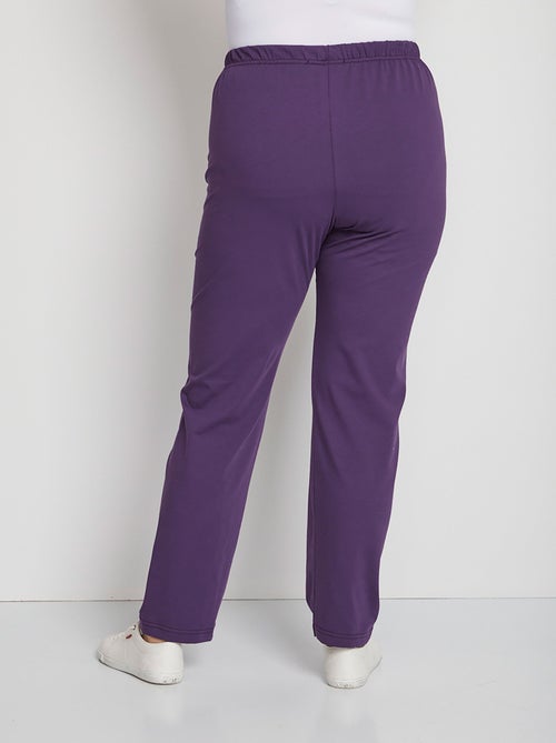 Legging taille élastiquée jersey coton - Kiabi