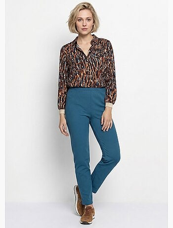 Legging taille élastiquée jersey extensible - afibel