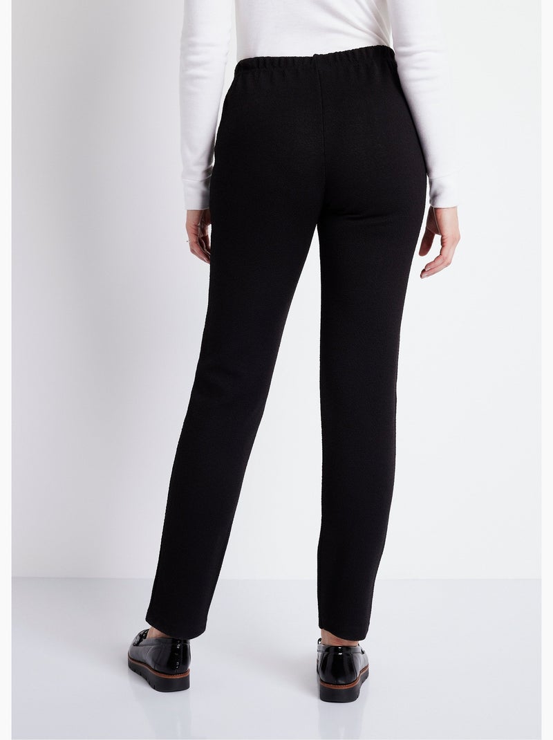 Legging taille élastiquée jersey extensible - Afibel Noir - Kiabi