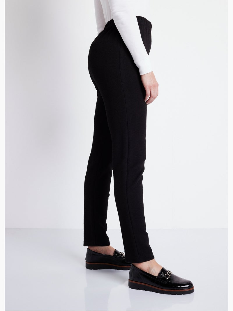 Legging taille élastiquée jersey extensible - Afibel Noir - Kiabi