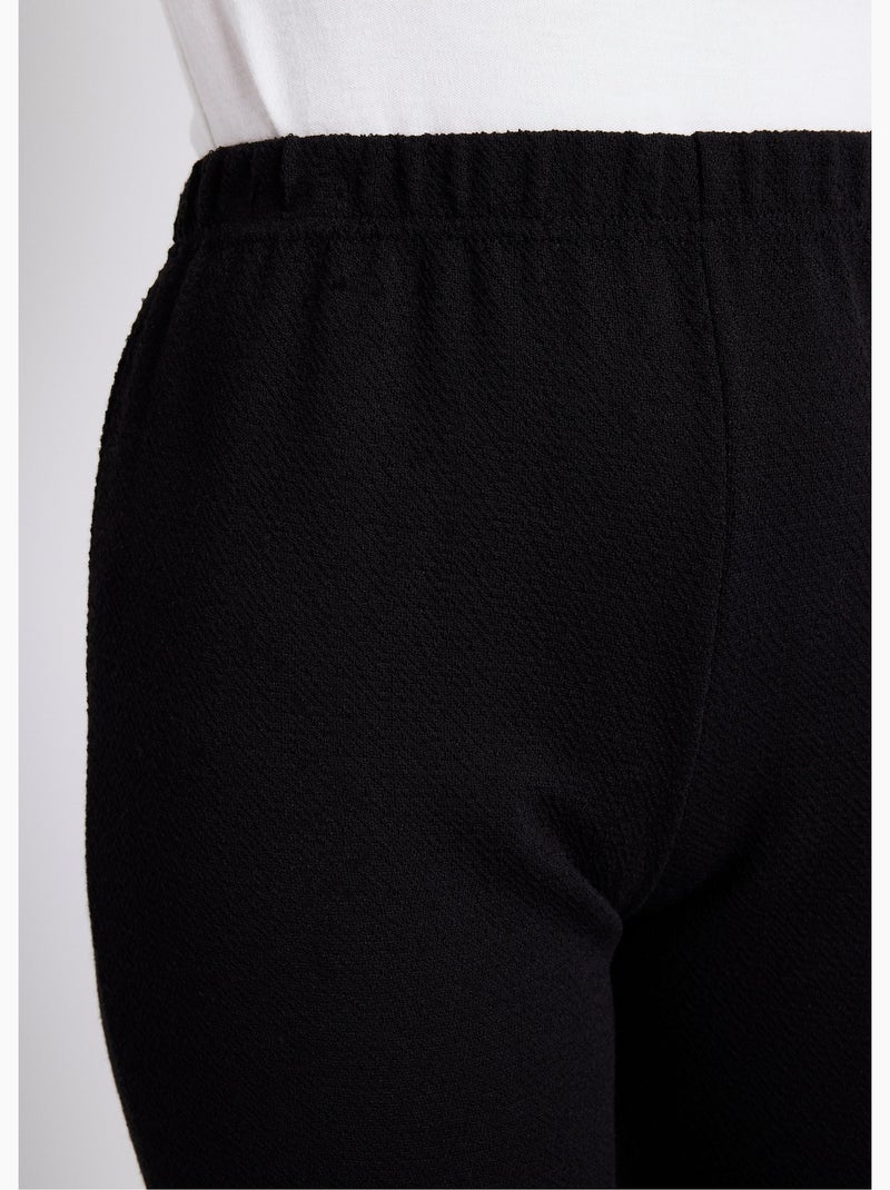 Legging taille élastiquée jersey extensible - Afibel Noir - Kiabi