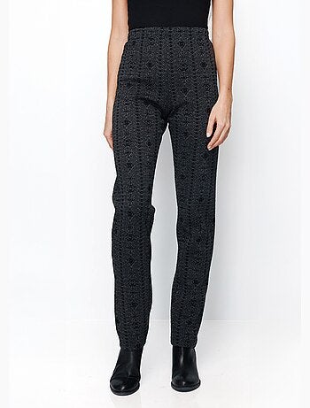 Legging taille élastiquée jersey extensible - Afibel