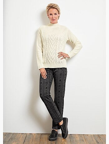 Legging taille élastiquée jersey extensible - Afibel