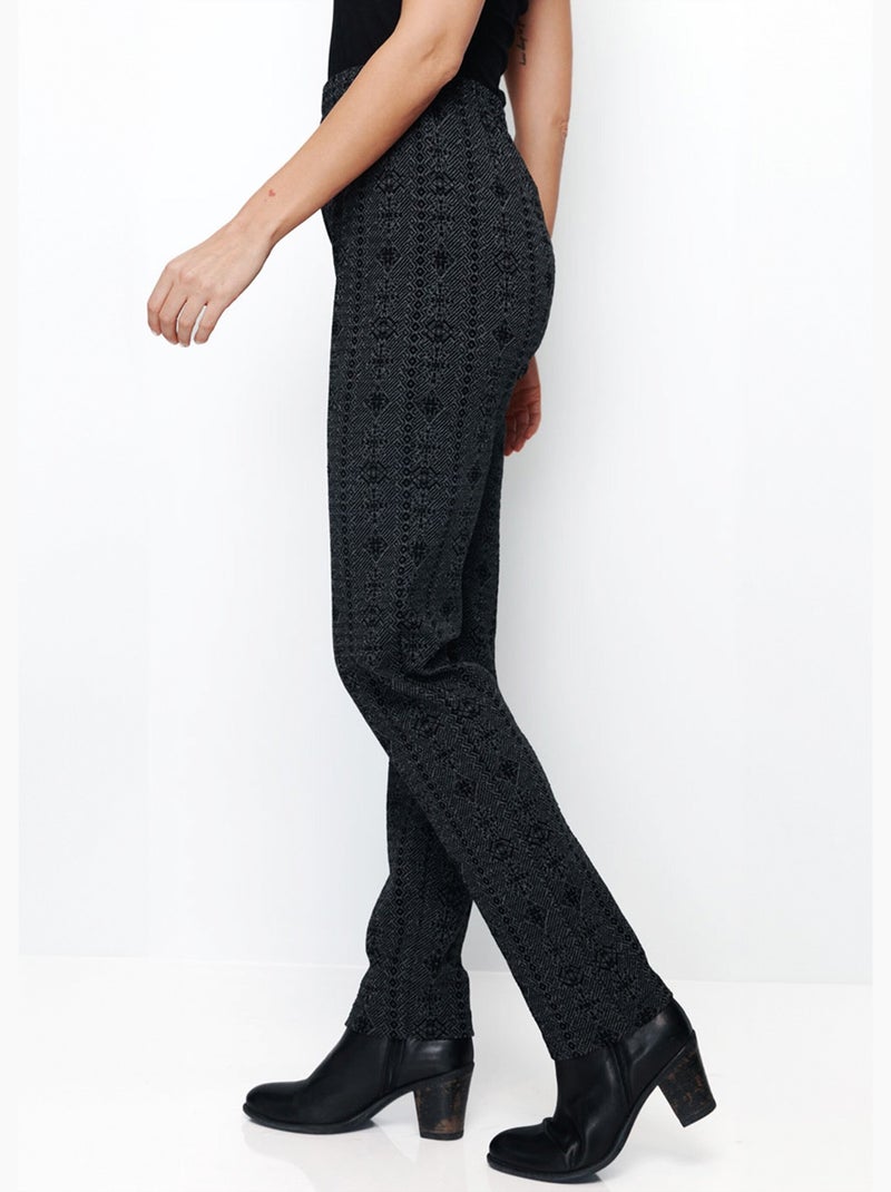 Legging taille élastiquée jersey extensible Gris foncé - Kiabi
