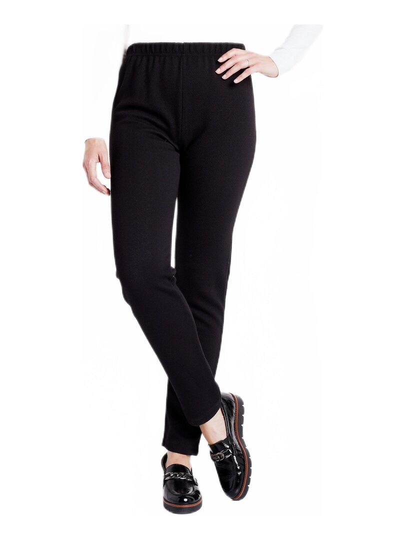 Legging taille élastiquée jersey extensible Noir - Kiabi