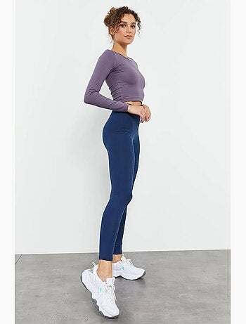 Legging taille haute en coton et élasthanne tommy