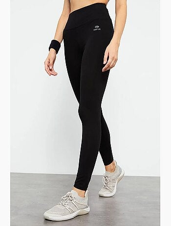 Legging taille haute en coton et élasthanne tommy