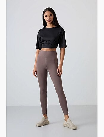 Legging taille haute en coton et élasthanne tommy