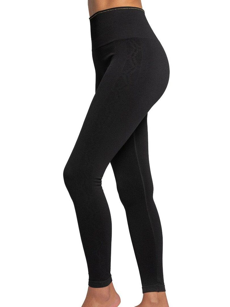 Legging Femme Fitness sans coutures Fibre Emana Taille haute, Tokio - Noir  Noir - Kiabi - 54.95€