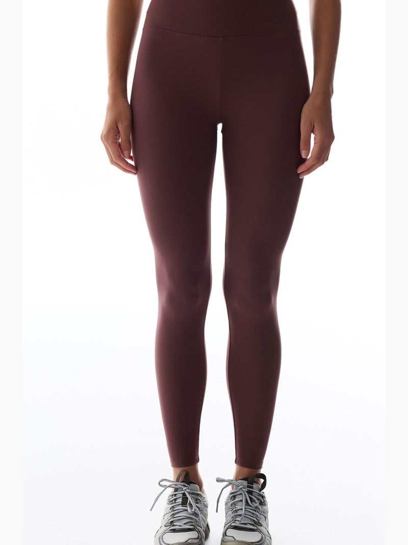 Legging taille haute soft feel penti Rouge bordeaux - Kiabi