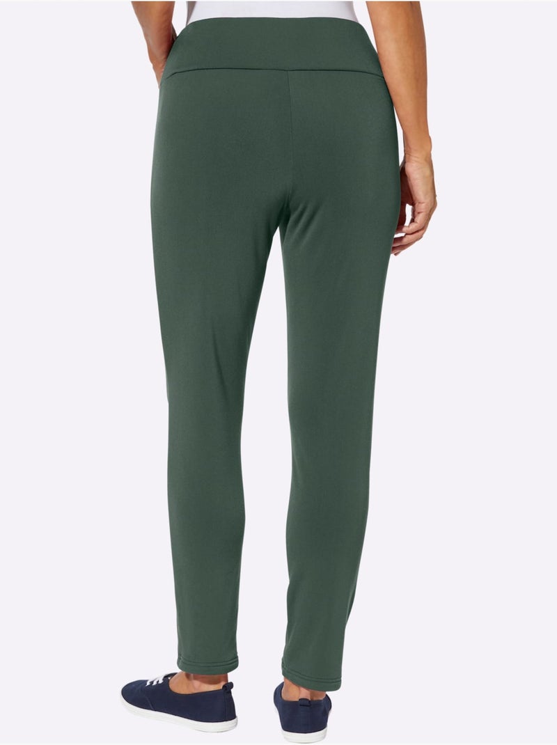 Legging Thermique Intérieur Doux Gratté - Taille Standard - Moda Vilona Beige/Vert - Kiabi