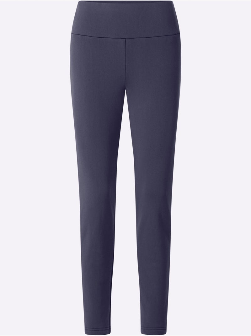 Legging Thermique Intérieur Doux Gratté - Taille Standard - Moda Vilona Bleu marine - Kiabi