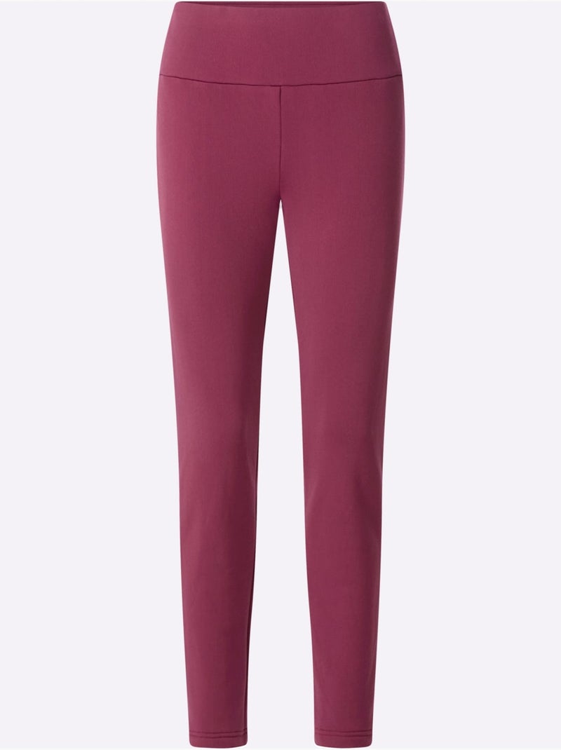 Legging Thermique Intérieur Doux Gratté - Taille Standard - Moda Vilona Bordeaux - Kiabi