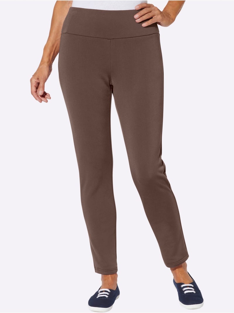 Legging Thermique Intérieur Doux Gratté - Taille Standard - Moda Vilona Marron/Choco - Kiabi