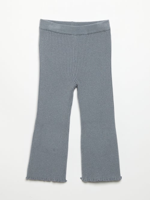 Legging uni en maille côtelée - Kiabi Legging uni en maille côtelée - Kiabi