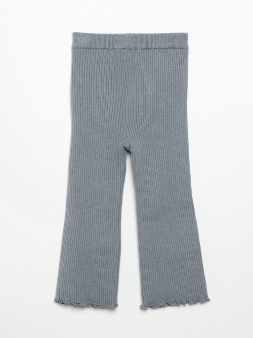 Legging uni en maille côtelée - Kiabi Legging uni en maille côtelée - Kiabi