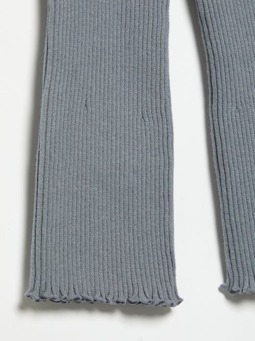 Legging uni en maille côtelée - Kiabi Legging uni en maille côtelée - Kiabi