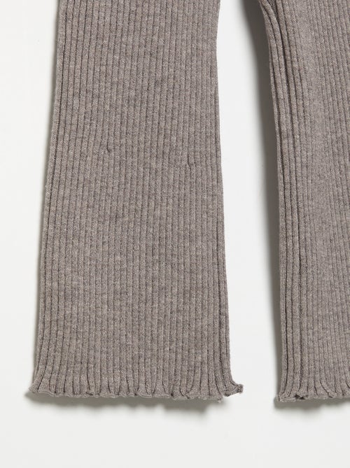 Legging uni en maille côtelée - Kiabi Legging uni en maille côtelée - Kiabi