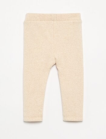 Legging uni en tricot gratté