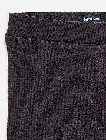 Legging uni en tricot gratté