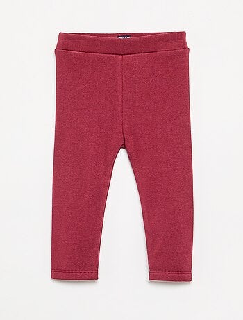 Legging uni en tricot gratté