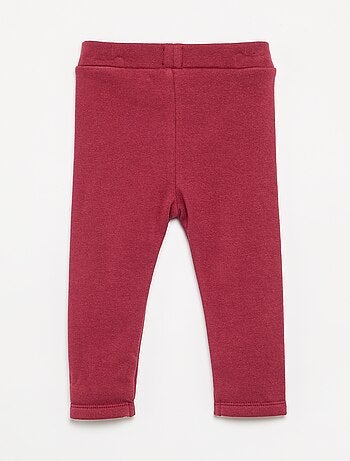 Legging uni en tricot gratté