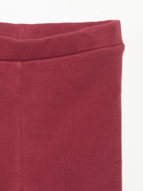 Legging uni en tricot gratté - Kiabi
