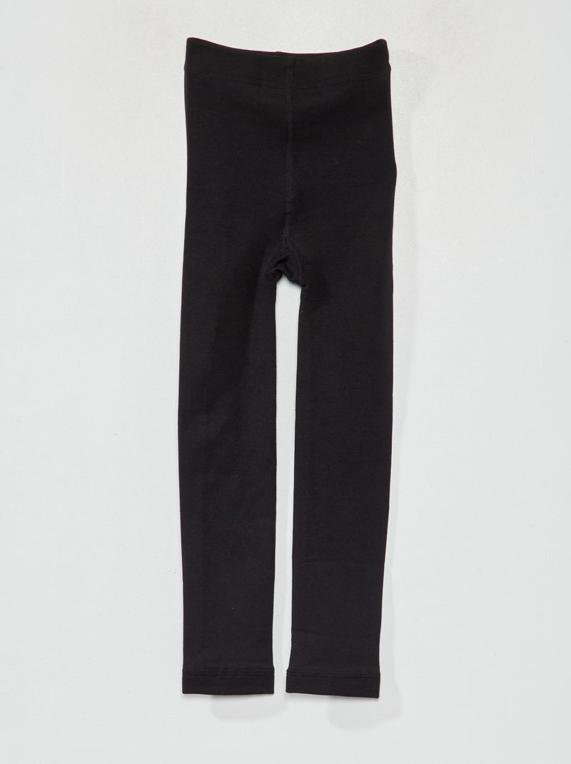 Legging uni Noir - Kiabi
