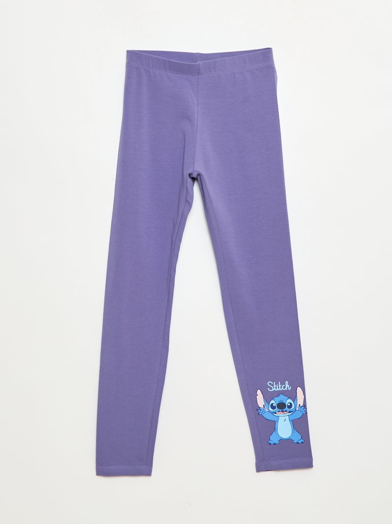 Legging uni 'Stitch' 'Disney' Violet - Kiabi