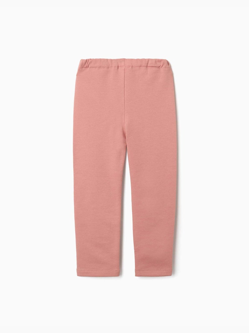 Leggings à coupe skinny en coton peigné Rose - Kiabi