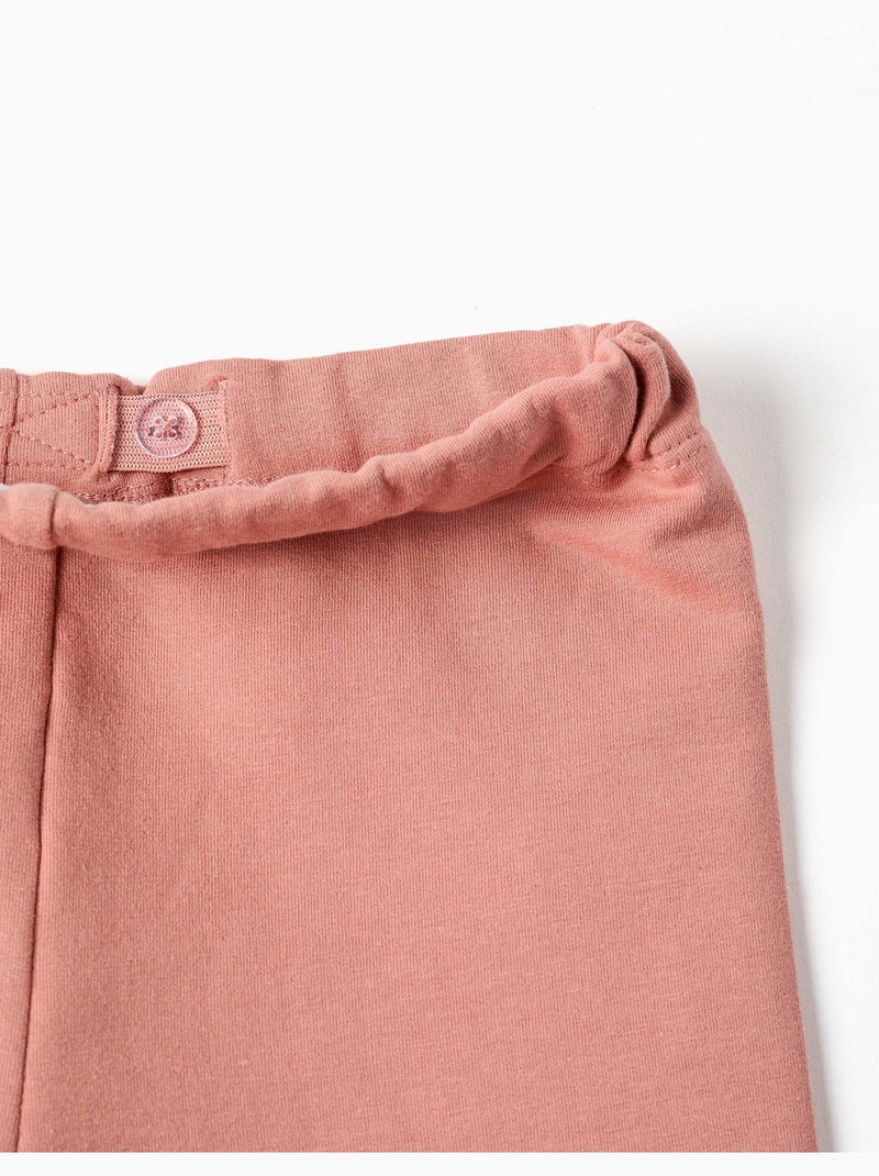 Leggings à coupe skinny en coton peigné Rose - Kiabi