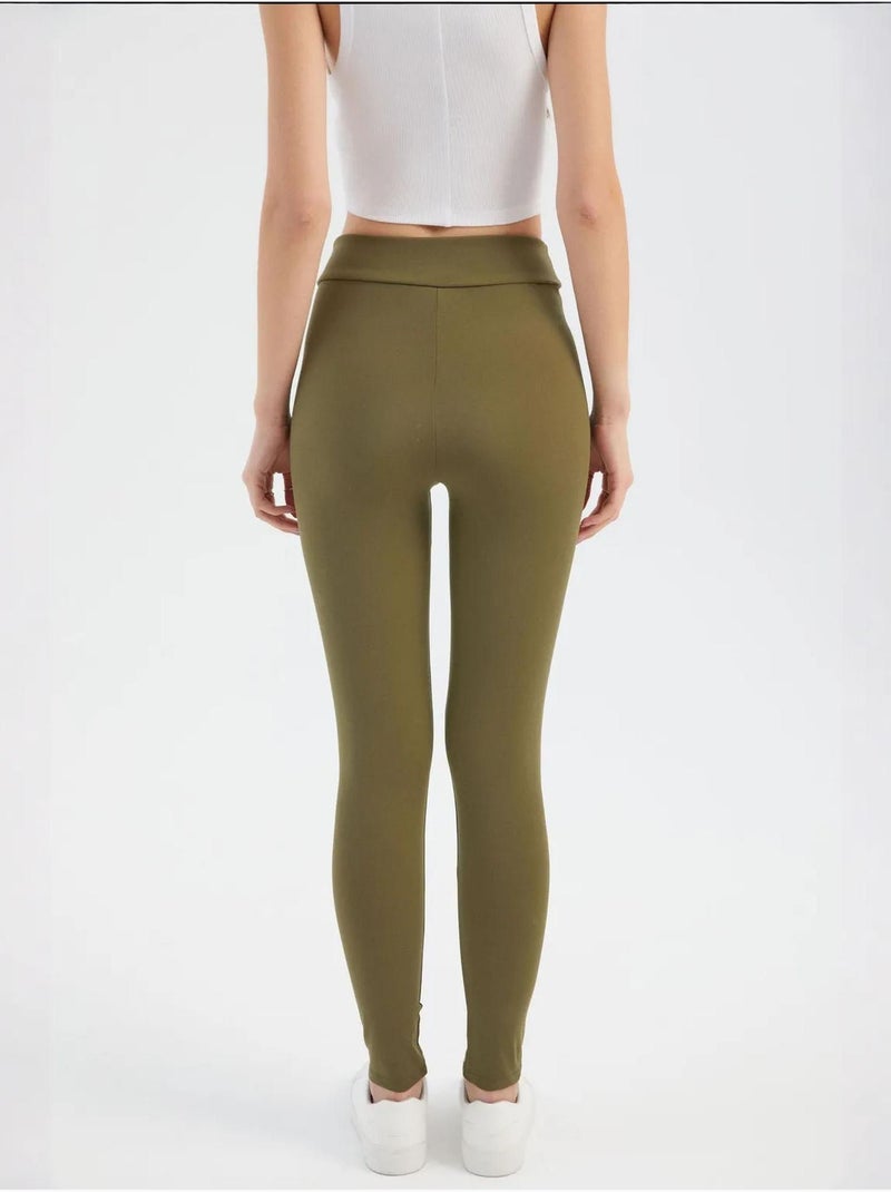 Leggings avec détail de poche Vert - Kiabi