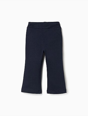 Leggings évasé en coton peigné