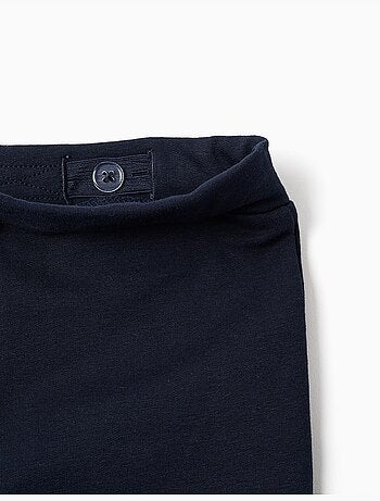 Leggings évasé en coton peigné