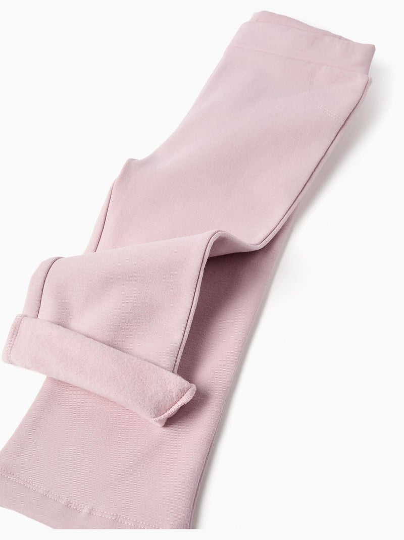 Leggings évasé en coton peigné Mauve lilas - Kiabi