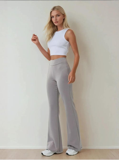 Leggings évasés taille haute - Kiabi
