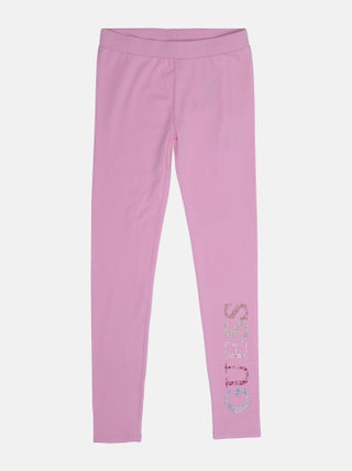 Leggings Guess kids à détail strass