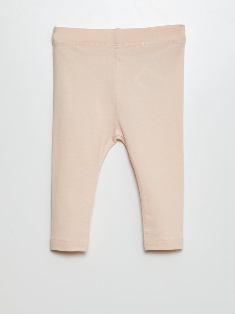 Leggings longs à imprimé - 2 pièces Rose - Kiabi