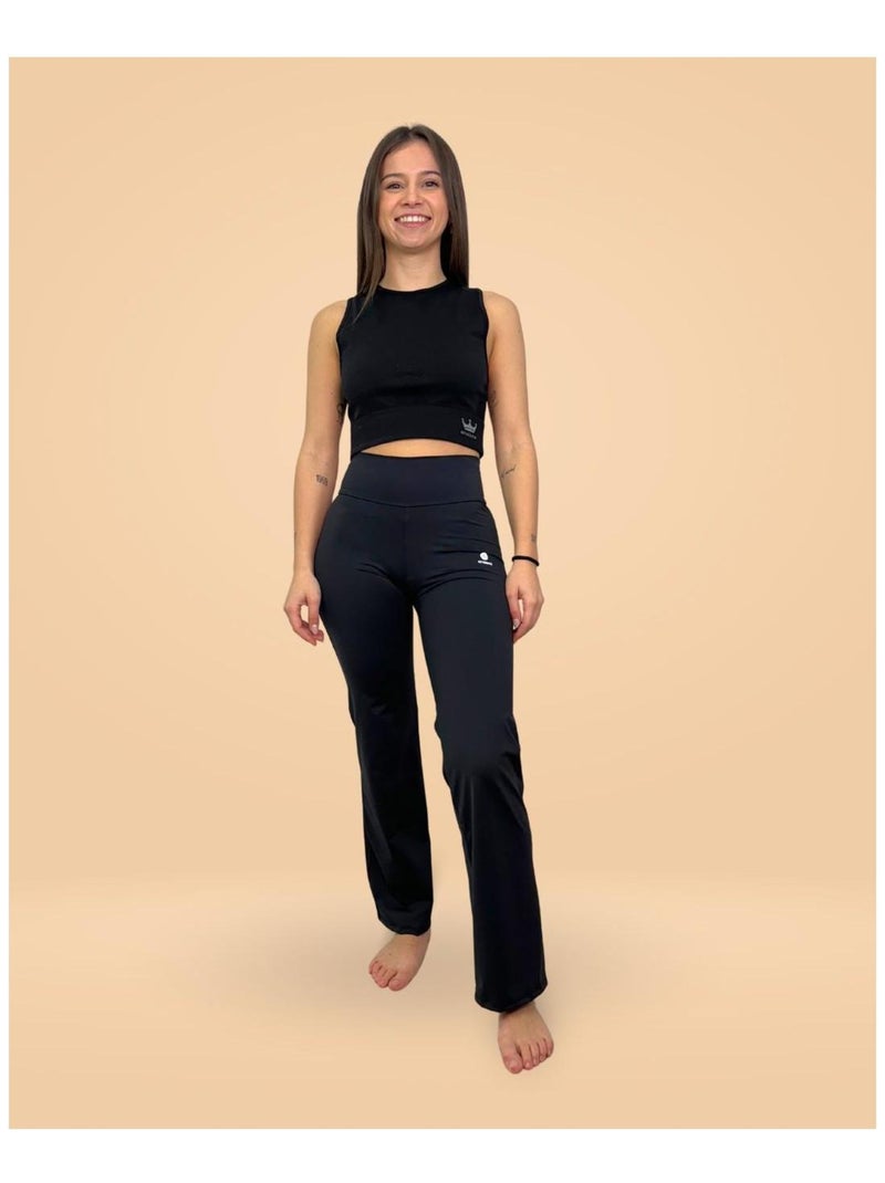 Leggings pantalón flare Monaco Noir Noir - Kiabi