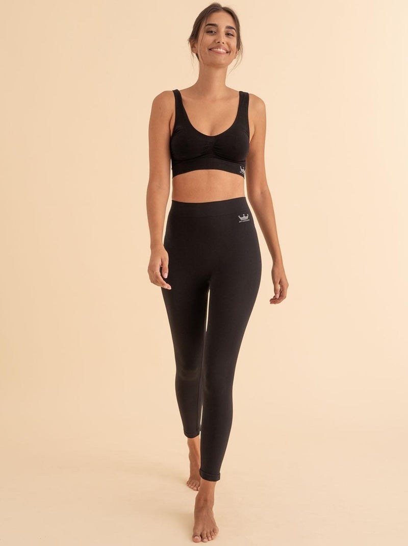 Leggings post-partum avec fibre Emana, Cloé Noir Noir - Kiabi