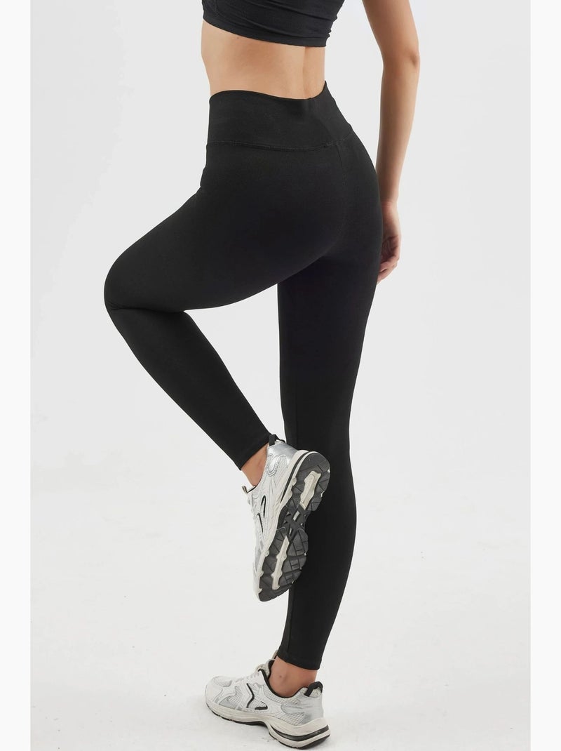 Leggings skinny taille haute à enfiler busem Noir - Kiabi
