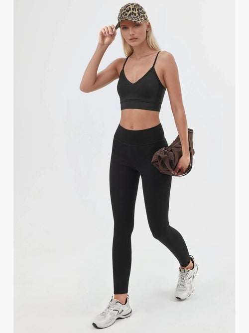 Leggings skinny taille haute à enfiler busem - Kiabi Leggings skinny taille haute à enfiler busem - Kiabi