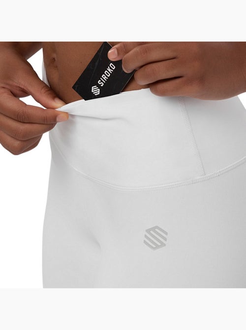 Leggings sport taille mi-haute fitness femme run - Kiabi