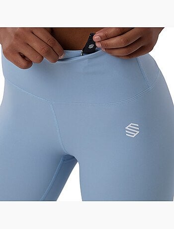 Leggings sport taille mi-haute fitness femme shine